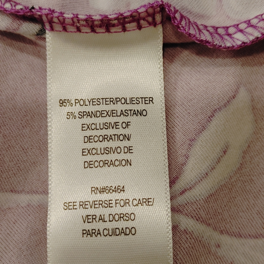 52 SEVEN FLORAL LONG DRESS, PURPLE S - Picture 8 of 9